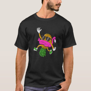 Ondersteboven Ananas Swinger Flamingo voor Mannen T-shirt