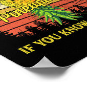 Ondersteboven Ananas Swinger Tshirt Swingers Leven Poster (Hoek)