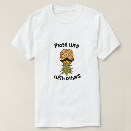 ondersteboven ananas t-shirt (Design voorkant)