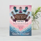 ondersteboven dinerfeest, Modern Surrealisme Kaart (Staand voorkant)