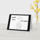 ONDERSTEBOVEN EN LEEG=GROEP VERJAARDAG KAART (Gele Bloem)