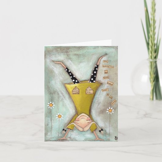 Ondersteboven - Opmerking Kaart (Voorkant)