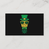 Ondersteboven Pineapple Leprechaun St Patricks Day Visitekaartje (Achterkant)
