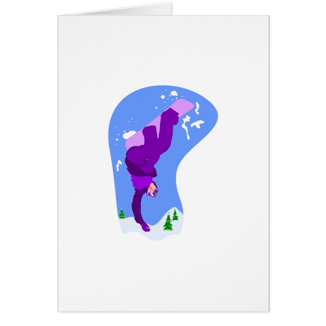 Ondersteboven Snowboarder (Voorkant)