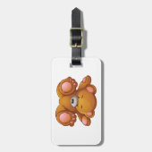Ondersteboven teddybeer bagagelabel (Voorkant verticaal)