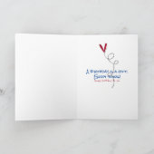 Ondersteboven verjaardag cupcake kaart (Binnen)