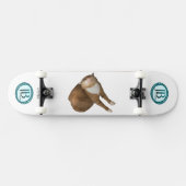 Ondersteboven Zonneschijn Kat Skateboard (Horizontaal)