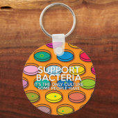 Ondersteun bacteriën sleutelhanger (Voorkant)