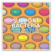 ONDERSTEUN BACTERIËN STICKER (Voorkant)