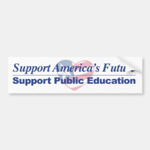 Ondersteun de Amerikaanse openbare scholen bumpers Bumpersticker