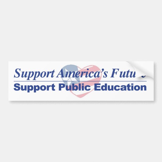 Ondersteun de Amerikaanse openbare scholen bumpers Bumpersticker (Voorkant)