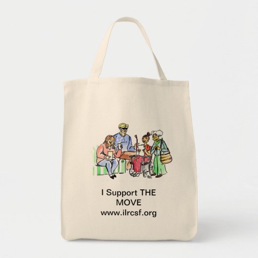 Ondersteun de BEWEGING Tote Bag (Voorkant)