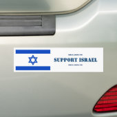 Ondersteun de Israëlische bumpersticker (Op auto)