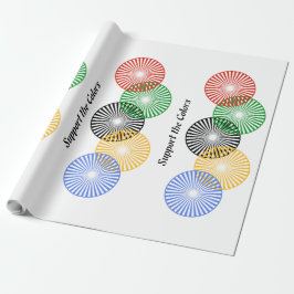 Ondersteun de kleuren - cadeaupapier