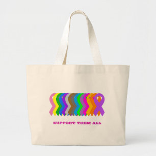 Ondersteun hen allen grote tote bag