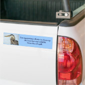 Ondersteun het schoonmaken bumpersticker (Op Truck)