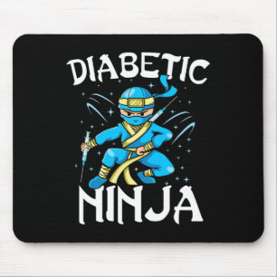 Ondersteun T1d Diabetische Ninja Type 1 Diabetes B Muismat