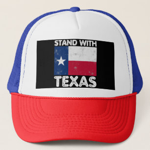 Ondersteun Texas Ik Sta Met Texas Texaanse Vlag Trucker Pet