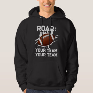 Ondersteun uw Football team en brullen Hoodie