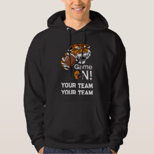 Ondersteun uw Football Team Tiger Power Game On Hoodie