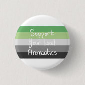 Ondersteun uw lokale Aromantics-Button Ronde Button 3,2 Cm (Voorkant)
