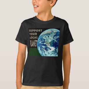 Ondersteun uw lokale Kinder T-shirt met de planeet