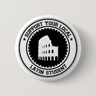 Ondersteun uw lokale Latijnse student Ronde Button 5,7 Cm