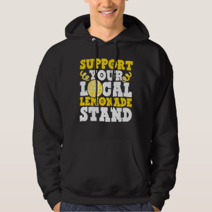 Ondersteun uw lokale limonade stand ijs citroensap hoodie
