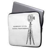 Ondersteun uw lokale ranchers laptop hoesje laptop sleeve (Voorkant Links)