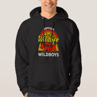 Ondersteun Wilde Natuur Voed Jongens Wilde Kindere Hoodie