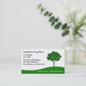 Ondersteund Visitekaartje voor wonen (Staand voorkant)