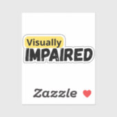 Ondersteunen van visueel beperkt bewustzijn sticker (Vel)