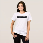 ONDERSTEUNENDE Bold Block T-shirt (Voorkant volledig)