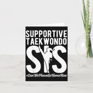 Ondersteunende Taekwondo Zus Grappige Taekwondo Zu Kaart