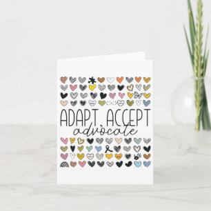 Ondersteuning Autisme Bewustzijn Adapt Accepteer A Kaart