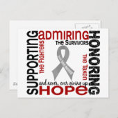 Ondersteuning Bewondering Het eren Van 9 Hersentum Briefkaart (Voorkant / Achterkant)