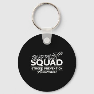 Ondersteuning Bewustzijn Squad Hart Ziekte Beroert Sleutelhanger
