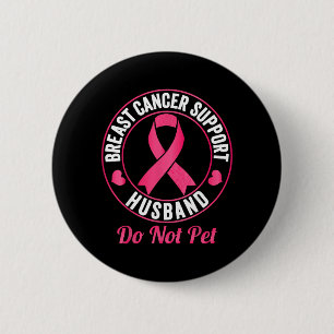 Ondersteuning bij borstkanker bewustzijn Echtgenoo Ronde Button 5,7 Cm