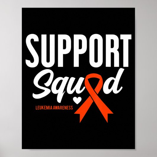 Ondersteuning bij kanteloze leukemie poster (Voorkant)