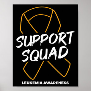 Ondersteuning bij plaquad leukemie Bewustheid bij Poster