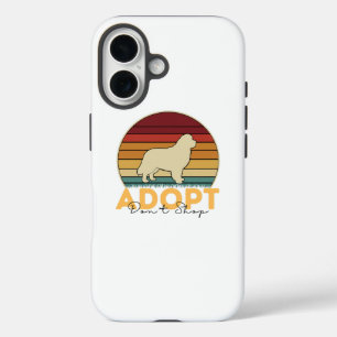 Ondersteuning Dierenredding - Adopteer Niet Winkel iPhone 16 Hoesje
