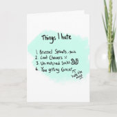 Ondersteuning en aanmoediging van kanker kaart (Voorkant)