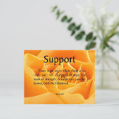 Ondersteuning en kracht briefkaart (Staand voorkant)