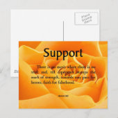 Ondersteuning en kracht briefkaart (Voorkant / Achterkant)