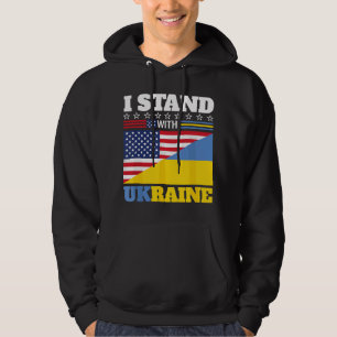 Ondersteuning Ik Sta Achter Oekraïne Amerikaans Oe Hoodie