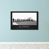 Ondersteuning: Inspirerend prijsopgave Canvas Afdruk (Insitu (Houten vloer))