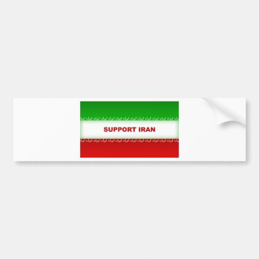 Ondersteuning Iran Bumpersticker (Voorkant)