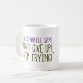 Ondersteuning mislukt Waffle Cup Koffiemok (Voorkant links)