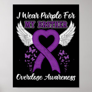 Ondersteuning Overdosis Awareness Maand Kostuum Br Poster