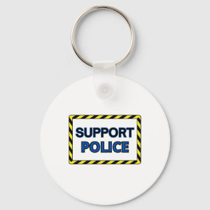 Ondersteuning Politie Sticker 2 Sleutelhanger